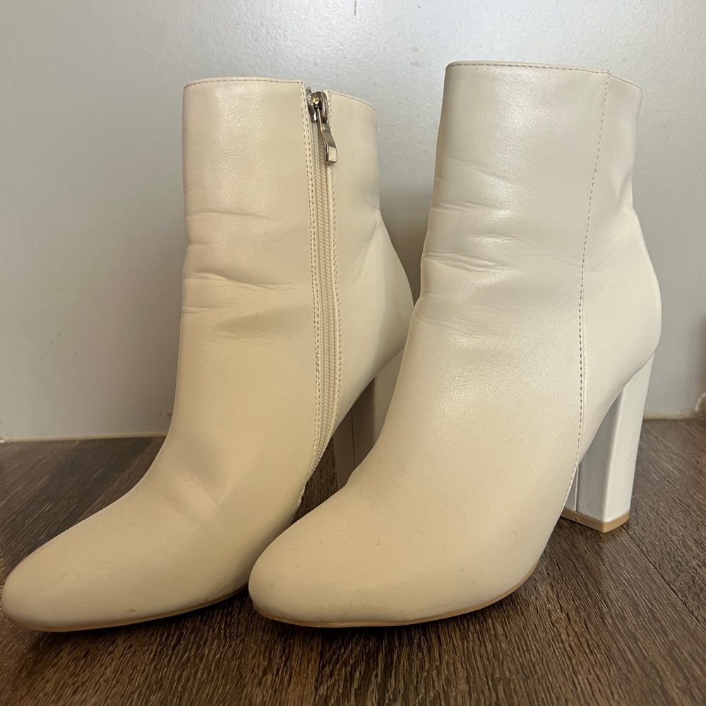 White Ankle Boots